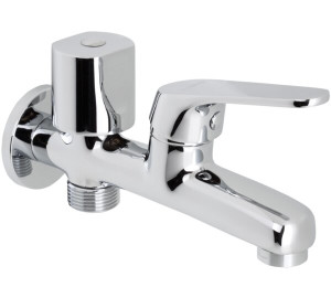 Grifo doble combinable a 1/2"- 3/4" y Aireador Ge2