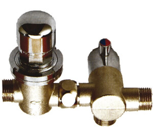 Grifo temporizado mezclador encastrable en lavamanos 1/2"