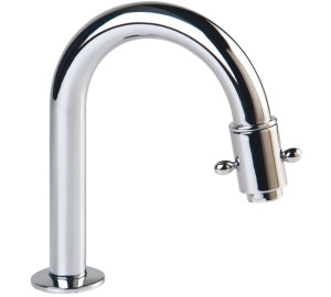Caño vertical con montura cerámica 1/2"
