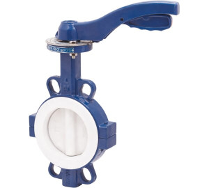 Válvula mariposa tipo wafer<br>Montaje entre bridas PN 10/16 - ANSI 150 lbs