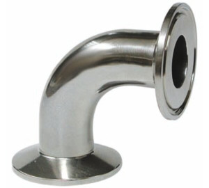 Accesorios línea sanitaria codo 90º clamp