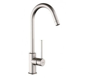 Monomando de fregadera Inox cartucho 25 apertura en frio TAU Acero inoxidable