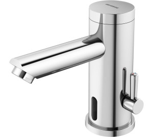 Grifo lavabo electrónico mezclador con batería Cromado