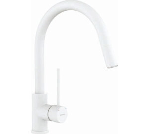Monomando de fregadera caño extraible TAU White