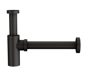 Sifón botella para lavabo y bidé 1 1/4" negro