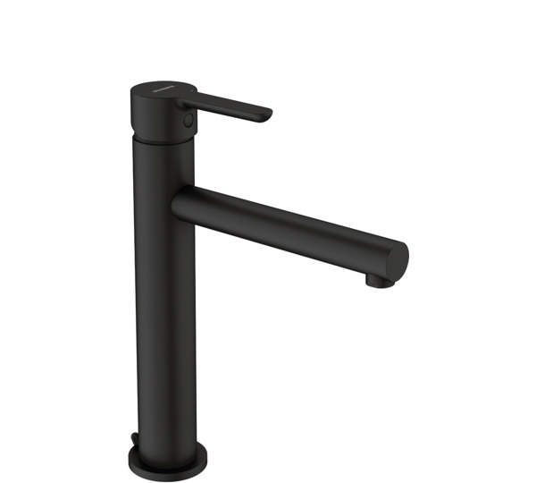 Monomando de lavabo medio alto Negro Oslo Black