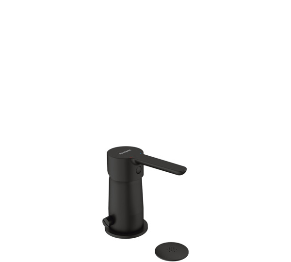 Monomando de bidé con transmisión  Negro Oslo Black