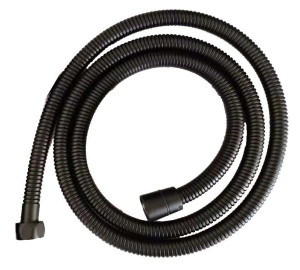 Flexo H 1/2" - H 1/2" 1,20m inoxidable negro