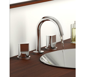 BATERIA LAVABO CAÑO RECTO KALO